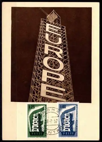 Italien 973-974 gestempelt als Maxium Karte, Cept #OD562