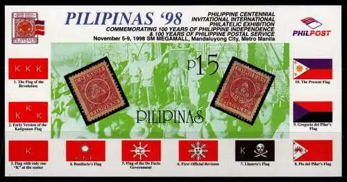 Philippinen Block 127 I postfrisch Flaggen #OD517