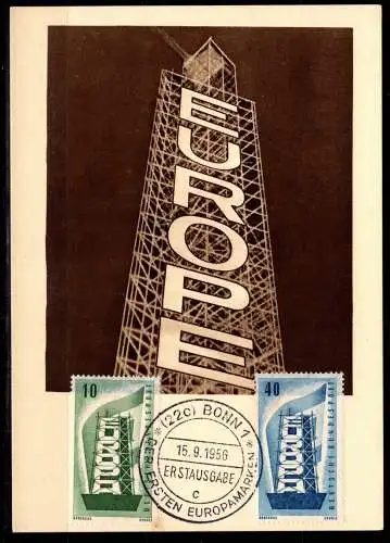 Bundesrepublik 241-242 gestempelt als Maxium Karte, Cept #OD565