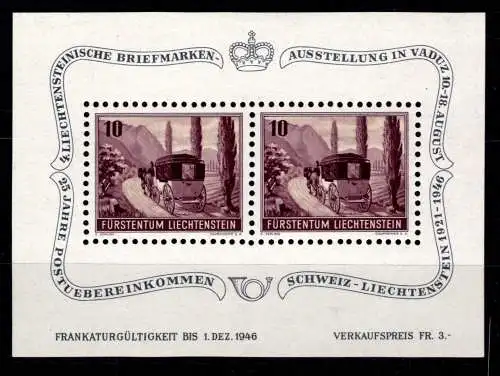 Liechtenstein Block 4 postfrisch #OD584
