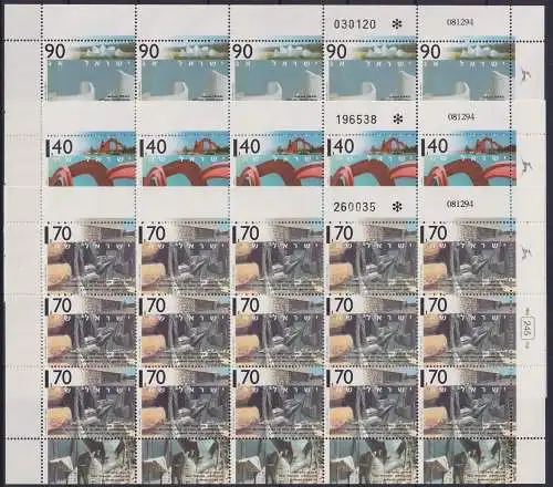 Israel 1321-1323 postfrisch als Kleinbögen #OD466