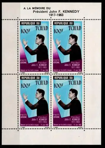 Tschad Block 2 postfrisch Kennedy #OD235