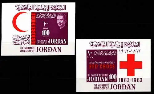 Jordanien Block 5-6 postfrisch Rotes Kreuz #OD277