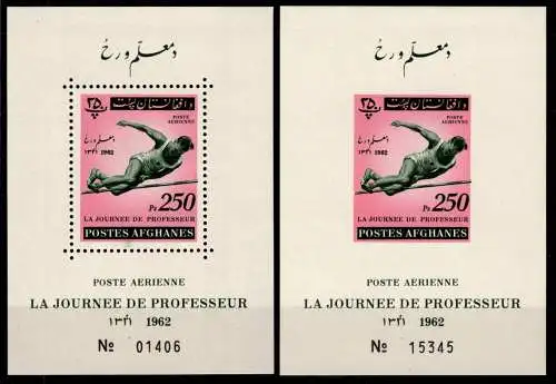 Afghanistan Block 36 A+B postfrisch #OD309