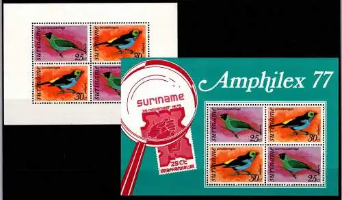 Surinam Block 18-19 postfrisch Vögel #OD320