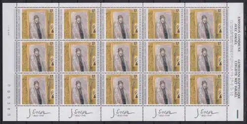 Belgien 2874 postfrisch als Kleinbogen, Kunst #OD352