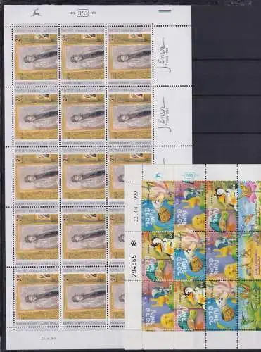 Israel postfrisch 2 Kleinbögen aus 1999 #OD343