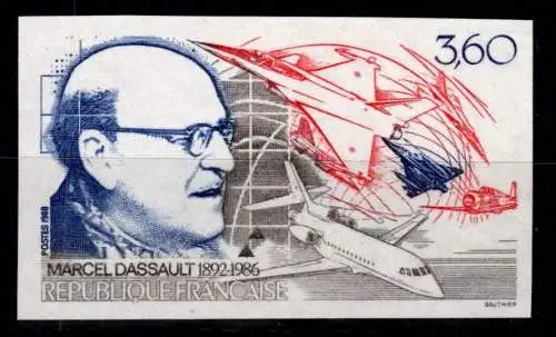 Frankreich 2637 geschnitten postfrisch Dassault #OD396