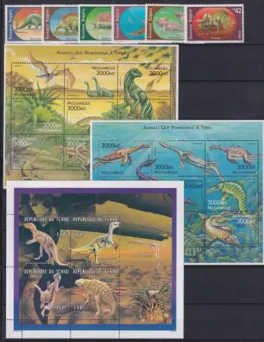 Lot Kleinbögen + EM postfrisch Dinosaurier #OD409