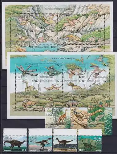 Lot Kleinbögen + EM postfrisch Dinosaurier #OD402