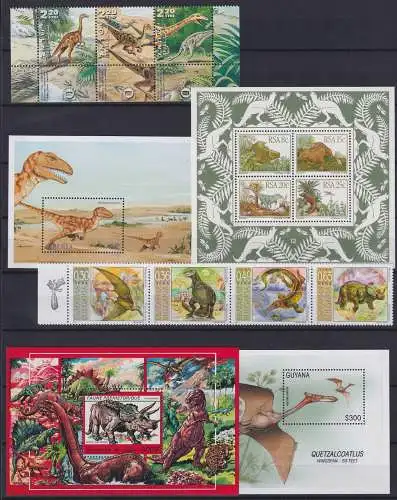 Lot Blöcke postfrisch Dinosaurier #OD405