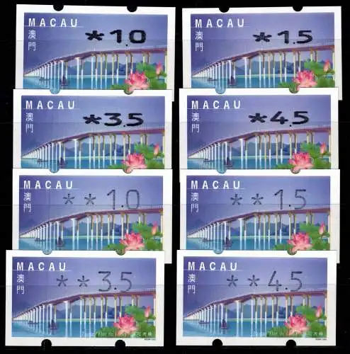 Macau ATM 3 I + 3 II postfrisch #OD195