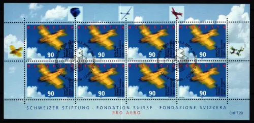 Schweiz 1747 gestempelt Kleinbogen #KR044