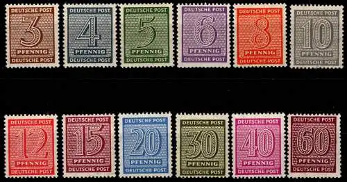 SBZ 126-137 X postfrisch #OK487