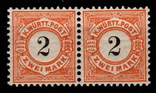 Württemberg 53 postfrisch waagerechtes Paar #OK506