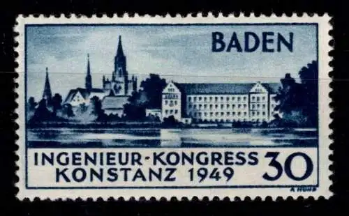 Französische Zone Baden 46 I postfrisch #OK466