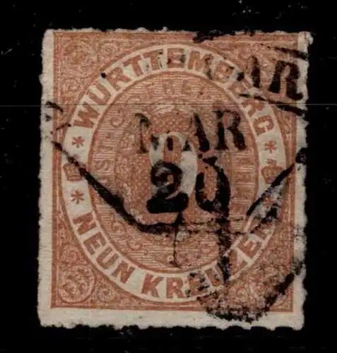 Württemberg 40 gestempelt in guter Bedarfsqualität #OK531