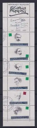 Frankreich 2948-2953 gestempelt als H-Blatt #OK248