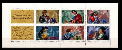 Frankreich 3255-3260 postfrisch als Markenheftchen #OK222