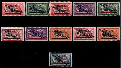 Memel 72-83 postfrisch ohne 79 wie katalogisiert #OK633
