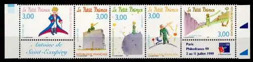 Frankreich 3316-3320 postfrisch als Fünferstreifen #OK212