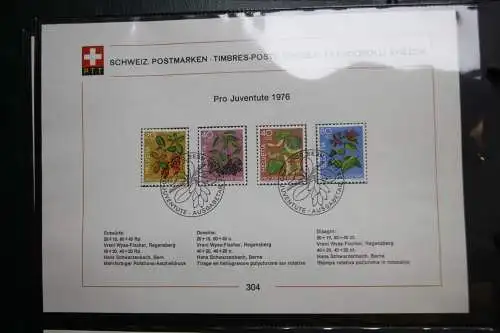 Schweiz Ersttagsblätter 1997-2001 im Post-Binder #LZ781