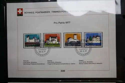Schweiz Ersttagsblätter 1997-2001 im Post-Binder #LZ781