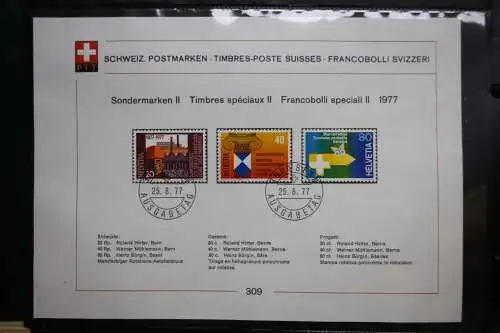 Schweiz Ersttagsblätter 1997-2001 im Post-Binder #LZ781