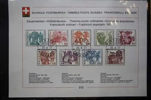 Schweiz Ersttagsblätter 1997-2001 im Post-Binder #LZ781