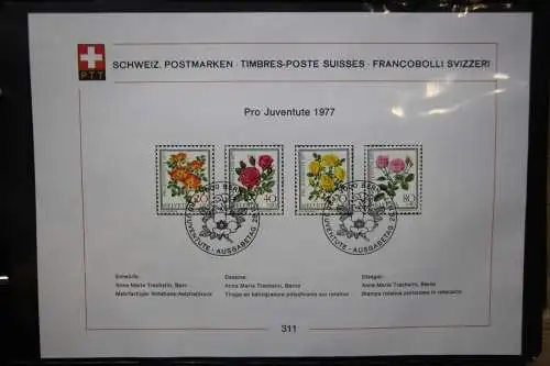 Schweiz Ersttagsblätter 1997-2001 im Post-Binder #LZ781