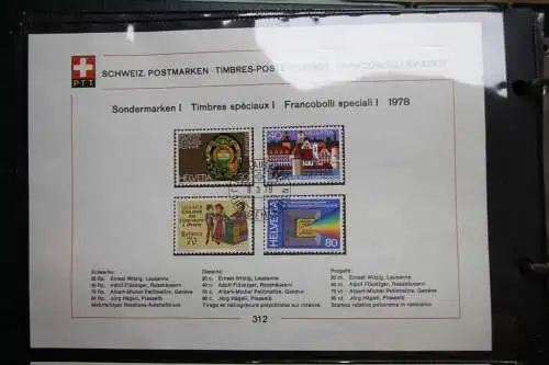 Schweiz Ersttagsblätter 1997-2001 im Post-Binder #LZ781