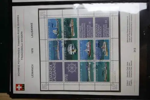 Schweiz Ersttagsblätter 1997-2001 im Post-Binder #LZ781