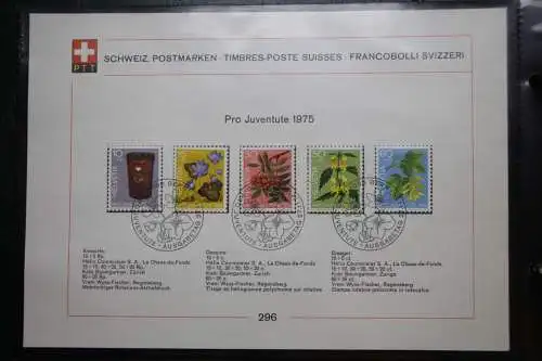 Schweiz Ersttagsblätter 1997-2001 im Post-Binder #LZ781