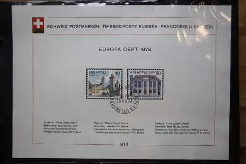 Schweiz Ersttagsblätter 1997-2001 im Post-Binder #LZ781