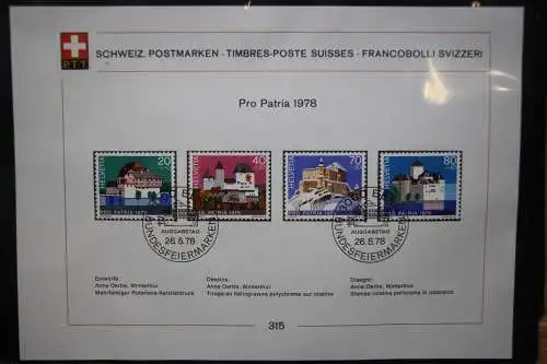 Schweiz Ersttagsblätter 1997-2001 im Post-Binder #LZ781