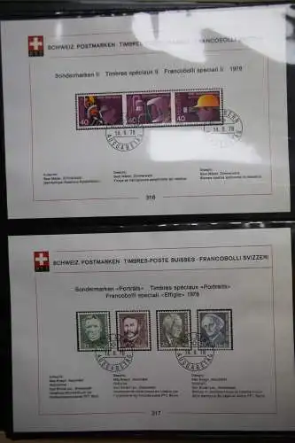 Schweiz Ersttagsblätter 1997-2001 im Post-Binder #LZ781