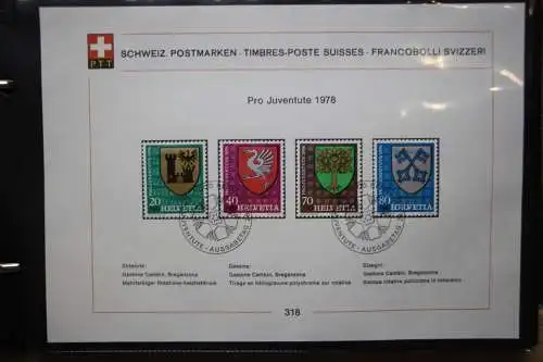 Schweiz Ersttagsblätter 1997-2001 im Post-Binder #LZ781