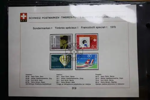 Schweiz Ersttagsblätter 1997-2001 im Post-Binder #LZ781