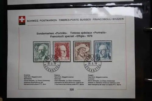 Schweiz Ersttagsblätter 1997-2001 im Post-Binder #LZ781