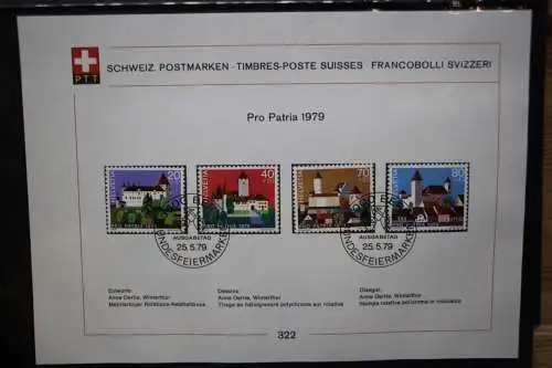 Schweiz Ersttagsblätter 1997-2001 im Post-Binder #LZ781