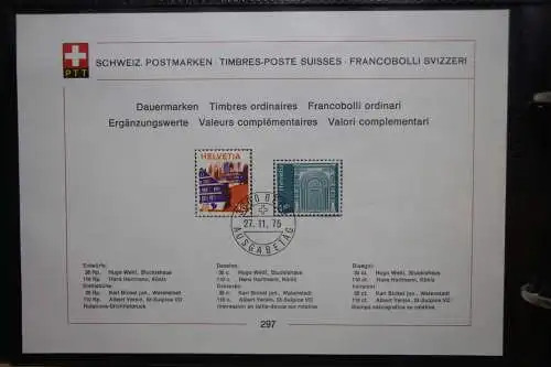 Schweiz Ersttagsblätter 1997-2001 im Post-Binder #LZ781