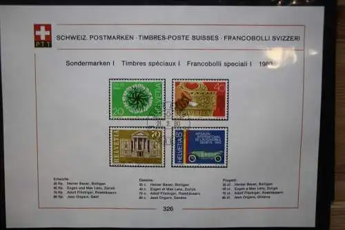 Schweiz Ersttagsblätter 1997-2001 im Post-Binder #LZ781