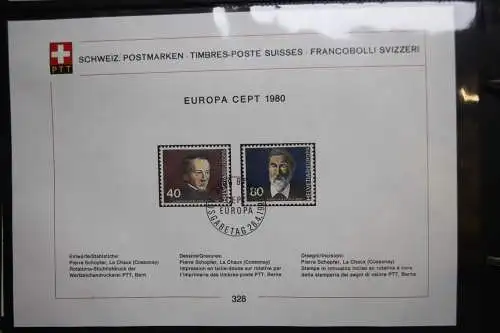Schweiz Ersttagsblätter 1997-2001 im Post-Binder #LZ781