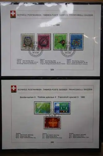 Schweiz Ersttagsblätter 1997-2001 im Post-Binder #LZ781