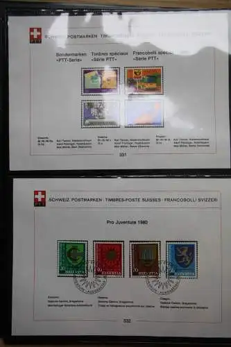 Schweiz Ersttagsblätter 1997-2001 im Post-Binder #LZ781