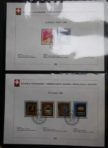 Schweiz Ersttagsblätter 1997-2001 im Post-Binder #LZ781