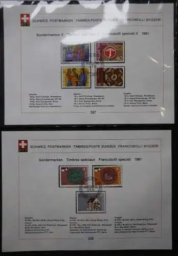 Schweiz Ersttagsblätter 1997-2001 im Post-Binder #LZ781