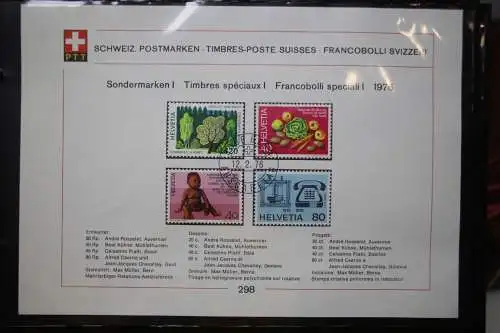 Schweiz Ersttagsblätter 1997-2001 im Post-Binder #LZ781