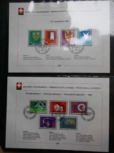 Schweiz Ersttagsblätter 1997-2001 im Post-Binder #LZ781