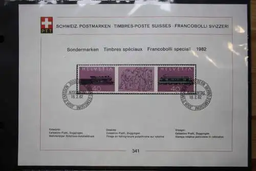 Schweiz Ersttagsblätter 1997-2001 im Post-Binder #LZ781